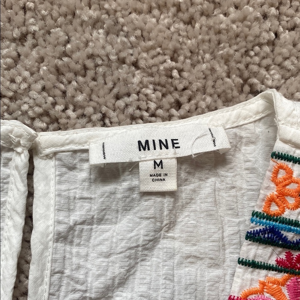 MINE White Top with Colorful Embroidery - Picture 3 of 5